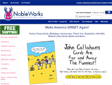 Tablet Screenshot of nobleworkscards.com