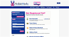 Desktop Screenshot of myaccount.nobleworkscards.com