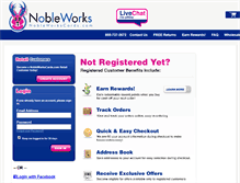 Tablet Screenshot of myaccount.nobleworkscards.com